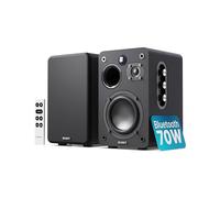 MAJORITY D70X Altavoces Autoamplificados Bluetooth with 70W Potencia | 2.0 Monitores de Estudio con Conos Fibra de Carbono | HiFi Altavoces Activos con HDMI ARC, Mando a Distancia y EQ (Negro)