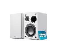 MAJORITY D70X Pasivos HiFi Altavoces con Conos de Fibra de Carbono | 2 x 30W Monitores Estudio | Altavoz Pasivo Impedancia 6Ω y Respuesta de Frecuencia de 40 Hz-20 kHz | Altavoces Duale (Blanco)