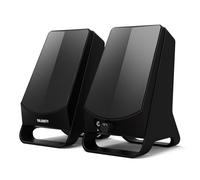 MAJORITY DX10 Altavoces Mini 10W con Cable USB para Ordenador de sobremesa, Ideal como Altavoces para Gaming, para Monitor de Ordenador/portátil, conexión Auxiliar/3,5 mm