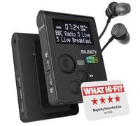MAJORITY Petersfield Go Radio Dab/Dab+ Portátil de Bolsillo | Radio FM Personal con Botones Bloqueables | Batería Recargable de 12 Horas | Carga USB-C y Auriculares Incluidos
