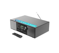 MAJORITY Quadriga WiFi Radio Internet con CD Player, Bluetooth y Dab+ y FM | 120W 2.1 WiFi Internet Radio con Subwoofer Incorporado | Spotify Connect y Podcasts