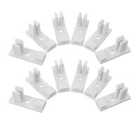 MAJORMENCH 10 Unidades Clip para Sonda de Termostato para Refrigeración en Cocina, Plástico Blanco de 4x2x1.5 Cm, Instalación Rápida y Mantenimiento Sencillo