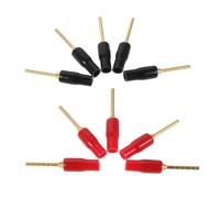 MAJORMENCH 10 Unidades Conector Banana y Configuraciones Complejas de Altavoces para Cabeza, Material Cobre y PVC, Ajuste Seguro Cable de Altavoz para Sistemas de Cine