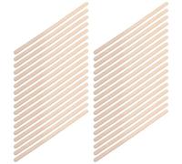 MAJORMENCH 100 Espátulas de Cera de Madera para Depilación Borde Redondo, Experiencia Cómoda y Solución para Uso Facial y Corporal