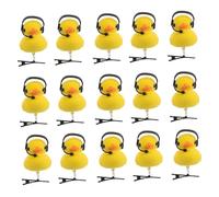 MAJORMENCH 15 piezas Clips Pelo Patito Amarillo Dibujos Animados Accesorios Cabello Divertidos Ligeros para Fiesta y Uso Diario