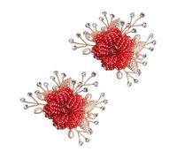 MAJORMENCH 2 Hebillas Creativas para Zapatos de Boda Forma de Flores, Clips Decorativos de Material Sintético, Fáciles de Usar y Ahorro, Pack de 2 Piezas