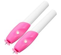 MAJORMENCH 2 Piezas Pluma para Filigrana de Papel Eléctrica, Herramienta de Quilling Compacta de Pp, Rosa, Portátil, para Manualidades de Papel, 2 Pilas Aa No Incluidas