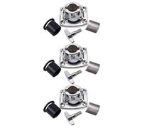 MAJORMENCH 3 Piezas Abrazadera para Platillos de Percusión Suspensión Innovadora de Tubo, Soporte Metálico Plata para Montaje en Rack de Batería, Fácil Instalación