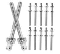 MAJORMENCH 30 Piezas De De Percusión De Plata Re Claws Jazz Drum Lug Hardware De Montaje Mm Bass Tornillos De Metal Accesorios Accesorio Para Pieza Tensión X Tornillo Gancho