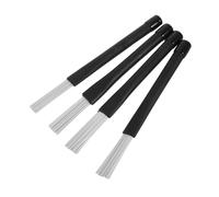MAJORMENCH 4 Piezas cepillo para tambores de jazz accesorios para instrumentos accesorios de instrumentos de ritmo cepillo de tambor de jazz cepillos de batería nylon blanco