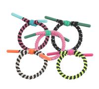 MAJORMENCH 5 Coleteros Elásticos Pelo Diseño Trenzado en Tejido, Antideslizantes y Cómodos para Mujeres y Niñas en Salidas Casuales y Deportes