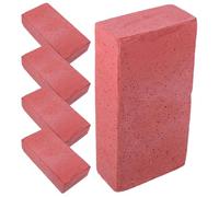 MAJORMENCH 5 Piezas Bloques de Espuma Realistas para Escenas de Cine y Eventos Cosplay, Ladrillos Portátiles y Apilables de Espuma Roja para Actuaciones y Decorados