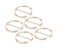 MAJORMENCH 5 Piezas Clips para Camisa y Bufanda Hebillas Metálicas Redondas para Esquinas de Ropa Versátiles para Cinturones y Suéteres Diseño Compacto y Fácil de Usar para Mujer