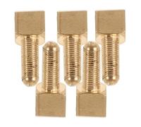 MAJORMENCH 5 Tornillos de Metal Dorados para Ajuste de Cuerda en Varillas de Violonchelo y Viola, Accesorios para Reparación y Optimización del Sonido en Instrumentos