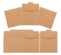 MAJORMENCH 50 Fundas de Papel Kraft para CD y DVD, Bolsa de Almacenamiento Resistente, Pack de 50 Unidades, Sobres para Proteger Discos en Oficina, Hogar y Escuela