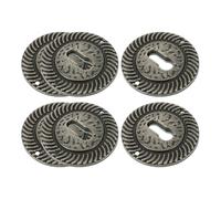 MAJORMENCH 6piezas Cubiertas Ovaladas para Ojo de Cerradura de Placas Decorativas Vintage para Muebles Accesorios de Inserción para Restauración de Aparadores Clásicos