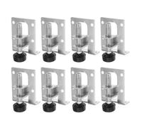 MAJORMENCH 8piezas Unidades Pies Niveladores Ajustables de Acero para Armarios y Mesas Solución para Suelos Irregulares con Pads Antideslizantes S