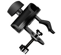 MAJORMENCH Abrazadera de Metal para Micrófono Placa Giratoria de 360 Grados y Diámetro de 15 Mm, Clip Resistente y Fácil de Almacenar para Estudios de Grabación y Discursos