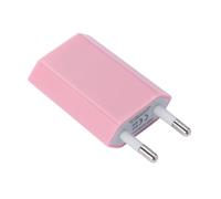 MAJORMENCH Adaptador de Enchufe Europeo Rosa con Chip Inteligente y Protección contra Sobrecalentamiento para Dispositivos USB y Móviles en Viajes Color Aleatorio