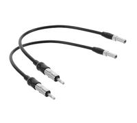 MAJORMENCH Adaptador de Señal de Radio para Coche 2 Piezas, Antena FM Cable para Receptor Estéreo, Instalación Simple para Sistemas de Audio en Vehículos