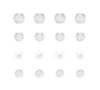 MAJORMENCH Almohadillas Transparentes de Silicona para Clip de Oreja, 100 Piezas Formas de Sombrero y Redonda, Protectores Antidolor Finos para Pendientes sin Agujero, Uso Adultos