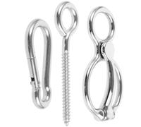 MAJORMENCH Anillo de Corbata de Acero Inoxidable Liberación Gradual de Cuerda y Tornillo Afilado para Caballo para Competencias y Paseos Diarios