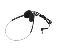 MAJORMENCH Auriculares Supraaurales Retro Cable Negro para Pc, Tamaño Pequeño, Sonido Claro de Voces, Ideales para Uso en Oficina, Fotografía y Viajes