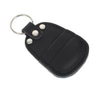 MAJORMENCH Bolsa para Púas de Guitarra de Piel de Vaca Resistente con Gancho Anillo Estuche Duradero para Almacenamiento Seguro de Accesorios de Guitarra Negro