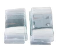 MAJORMENCH Bolsas de Plástico Pvc Transparentes 100 Unidades Cierre de Cremallera Reutilizables para Joyería, Anillos y Pequeños Botones en Proyectos de Fabricación
