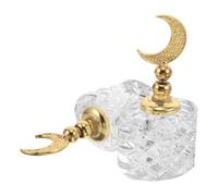 MAJORMENCH Botellas de Perfume Recargables de Vidrio y Plástico Forma de Luna, 2 Piezas, Capacidad 3ml, Reutilizables y Fáciles de Limpiar para Viajes y Regalos