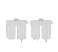 MAJORMENCH Caja para Batería de Calentador de Agua Tipo Chimenea, 2 Unidades, Plástico Duradero, Instalación Sencilla, Ligera y Apta para Entornos Exteriores