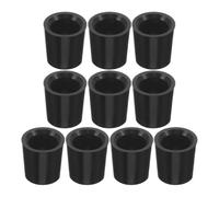 MAJORMENCH Casquillos de Repuesto para Palos de Golf 0,366 10 Piezas, Férulas de Plástico Negras Amortiguación de Vibraciones, Diámetro Interior 93 Mm, Compatibles Hierros y Palos