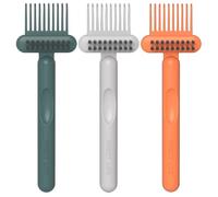 MAJORMENCH Cepillo de Limpieza para Peines 3 Unidades, Removedor de Pelo, Herramienta Ergonómica para Uso Doméstico y Salón, Limpieza Eficaz para Cepillos y Peines, Accesorio Color Aleatorio