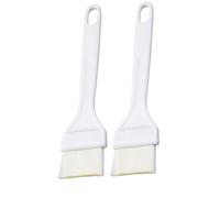 MAJORMENCH Cepillo para Hornear de Cocina 2 Piezas Mango de Plástico Cómodo y Cerdas que No se Caen, Adecuado para Barbacoa y Asado de Verduras y Pescado