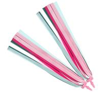 MAJORMENCH Cintas para Manillar de Scooter y Bicicleta Infantil Borlas Decorativas Coloridas, Par de Serpentinas para Puños, Accesorio Divertido para Patinete y Bici Niña, 1 Par Rosa