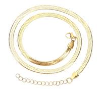 MAJORMENCH Collar De Hueso De Serpiente Plano De Cadena De Clavícula Para Mujeres Adolescentes Niñas Joyería Hueso De Serpiente De Obsequio