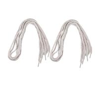 MAJORMENCH Cordones de Felpa Esponjosos Gris 160 Cm 2 Pares Cordones Planos para Zapatillas Deportivas Zapatos Casuales y Lona Cómodos y Cálidos para Uso Diario