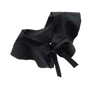 MAJORMENCH Cuello Falso para Mujer Negro Volantes, Collar Decorativo de Tejido de Punto, Accesorio de Ropa Versátil para Camisa y Blusa, 1 Pieza