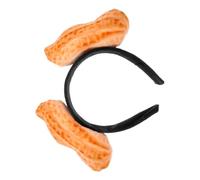 MAJORMENCH Diadema De Cabeza Forma De Cacahuete Divertida y Creativa Accesorio De Comida Para Fiestas y Cosplay Para Mujeres y Niñas