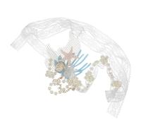 MAJORMENCH Diadema de Perlas y Conchas Marinas Elegante para Mujeres y Niñas, Fácil de Usar, Adecuado para Festivales de Música y Viajes Mundo