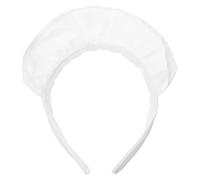 MAJORMENCH Diadema de Sirvienta en Color Claro con Volantes Estilo Princesa para Mujer, Tocado de Fiesta Antideslizante, Accesorio para Disfraz y Carnaval, Diademas para Cumpleaños y Cosplay