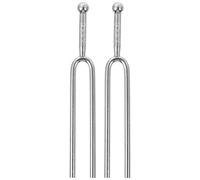 MAJORMENCH Diapasón para Guitarra 2 Piezas Estándar a 440 Hz Plateado, Accesorios Musicales Precisos para Afinación de Instrumentos, Sintonizador Tono a Profesional para Uso en Música