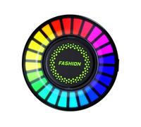 MAJORMENCH Difusor de Aromas y Diseño Abs Clip de Ventilación para Coche Puerto de Carga USB Tipo C Luz Ambiental LED Rgb, 100 Modos de Iluminación