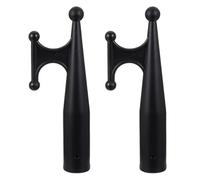 MAJORMENCH Gancho de Repuesto de Nailon Negro para Barco, Cabezal Resistente de 28 MM, 2 Piezas, Accesorio para Amarre y Uso en Embarcaciones Náuticas