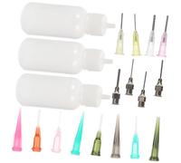 MAJORMENCH Juego de 5 Botellas Flexibles de 30 Ml Punta de Aguja para Aplicación Precisa de Líquidos en Arte Corporal y Tatuajes