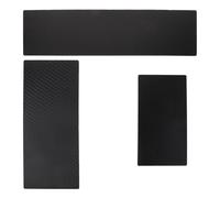 MAJORMENCH Kit de 3 Tableros para Teñir Cabello Negro Rayas, Herramienta para Resaltar y Aplicar Tinte, Tablero de Salón para Mechas y Balayage, Uso Profesional y Doméstico