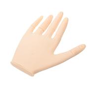 MAJORMENCH Mano de Práctica para Uñas Flexible de Silicona con Articulaciones Desmontables Diseño Realista Duradera y Reutilizable para Técnicas de Acrílico y Formación Profesional