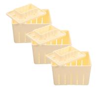 MAJORMENCH Molde de Prensa para Tofu y Queso Fresco, Juego de 3 Piezas con Tapa, Fabricado en Plástico, Herramienta Manual para Cocina Vegana y Saludable, 140x105x95 mm