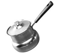 MAJORMENCH Olla Pequeña de Acero Inoxidable de 700ml para Cocinar Leche y Café, Cacerola Multifunción que Calienta Rápido y Es Apta para Lavavajillas