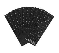MAJORMENCH Pegatinas para Teclado 10 Piezas PVC Blanco Letras Adhesivas para Teclado de Ordenador para comunicación en Idiomas y Uso en portátil y Ordenador de Escritorio